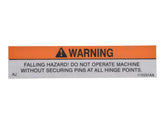 115531 Decal, Warning Falling | Skyjack
